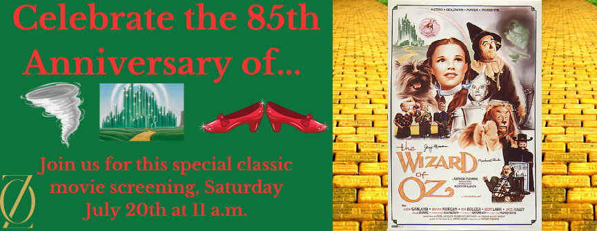 Wizard Oz movie posters featuring the yellow brick road