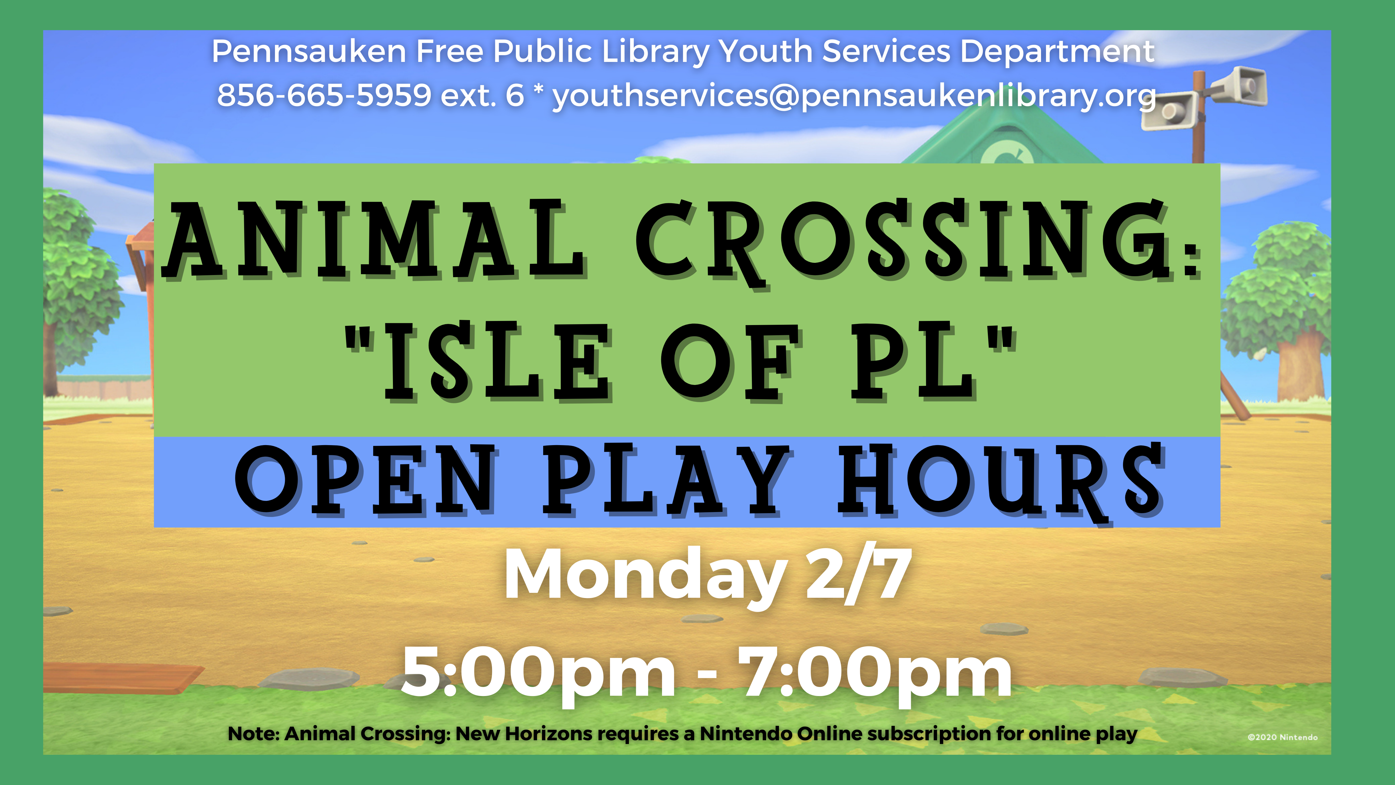 Animal Crossing Open Play