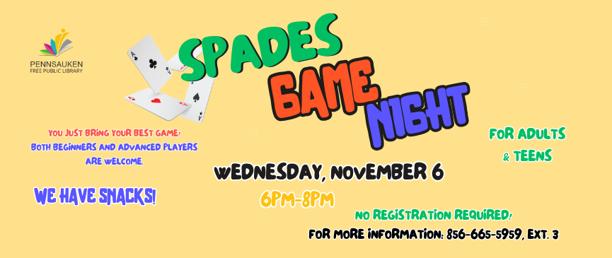 (Teens/Adults): We have the cards, tables and snacks. You just bring your best game! Both beginners and advanced players are welcome.
